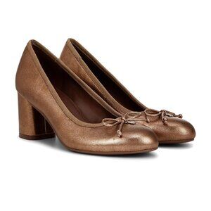 Naturalizer Women's Sienna Pump, Soft Bronze Leather,  Size US 11